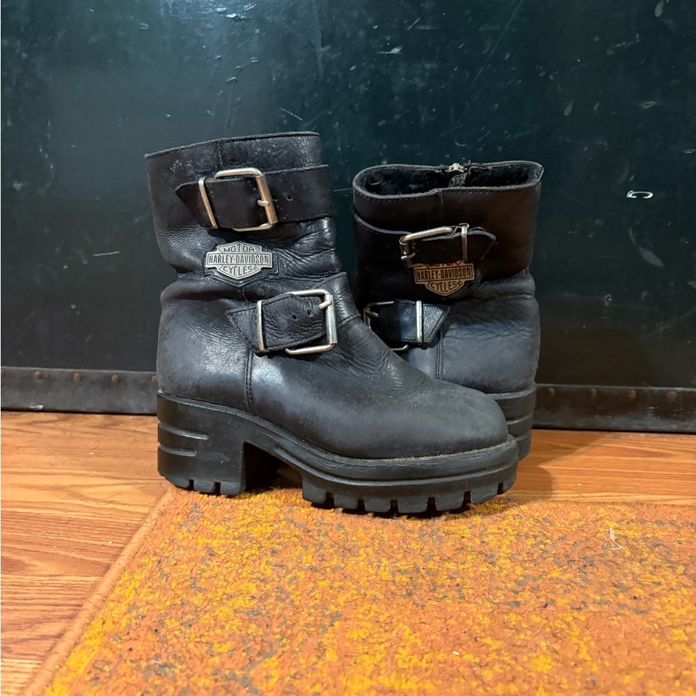 Harley-Davidson Black Leather Boots